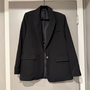 Classic Oversized Black Blazer